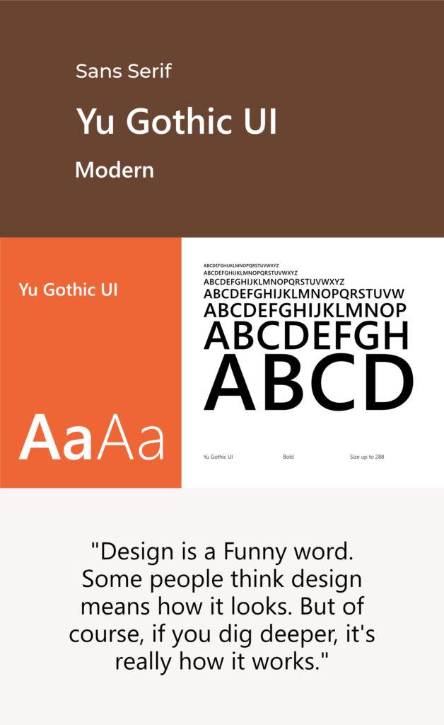 sans serif branding font
