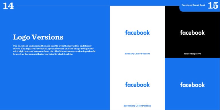 Facebook brand book
