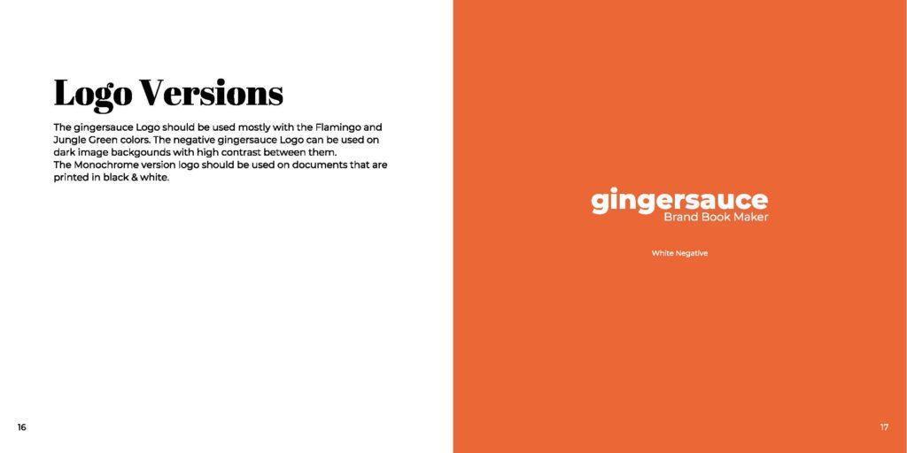 Gingersauce brand book